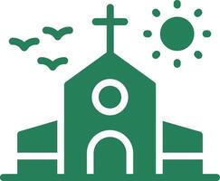 diseño de icono creativo de iglesia vector