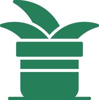 Plant Pot Creative Icon Design vector