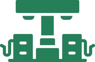 Petrol Station Creative Icon Design vector