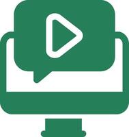 Video Tutorial Creative Icon Design vector