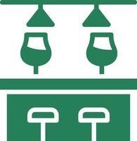 Bar Counter Creative Icon Design vector