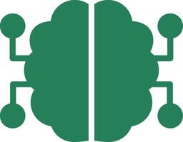 Neurons Circuit Creative Icon Design vector