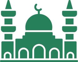 diseño de icono creativo de mezquita vector