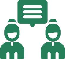 Discuss Creative Icon Design vector