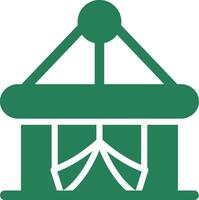 Circus Tent Creative Icon Design vector