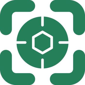 básico objetivo creativo icono diseño vector