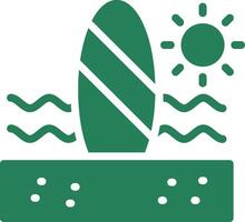 Paddle Surf Creative Icon Design vector