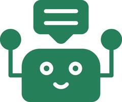 Chatbot Creative Icon Design vector