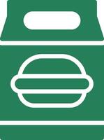 Lunch Bag Creative Icon Design vector