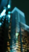 abstract blur and defocused cityscape at twilight for background video