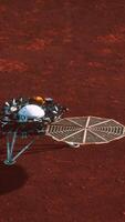 insight mars explorant la surface de la planète rouge. éléments fournis par la nasa. video