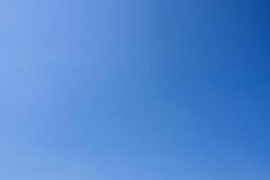 Clear sky as blue color background photo