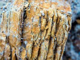 Texture of stone surface at the rocky mountain photo