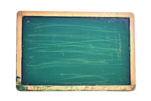 AI generated Empty green chalkboard on a transparent background photo