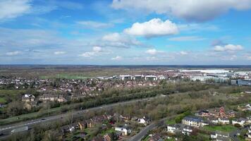 central Hatfield ciudad y céntrico de hertfordshire, Inglaterra, unido Reino. marzo 9, 2024 video