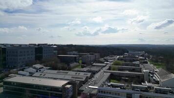 central hattfält stad och stadens centrum av hertfordshire, England, förenad rike. Mars 9:e, 2024 video