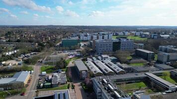 Central Hatfield City and Downtown of Hertfordshire, England, United Kingdom. March 9th, 2024 video