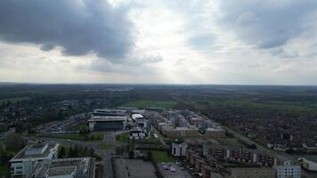 Central Hatfield City and Downtown of Hertfordshire, England, United Kingdom. March 9th, 2024 video