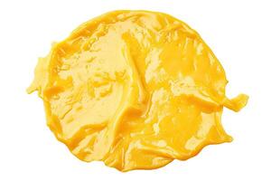 AI generated Circular processed cheese on a transparent background photo