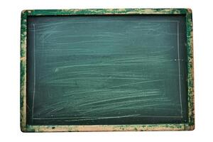 AI generated Empty green chalkboard on a transparent background photo