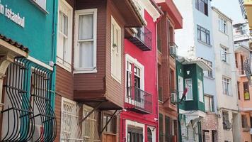 dinde Istanbul 12 octobre 2023. Istanbul vieux des rues dans balat district, dinde video