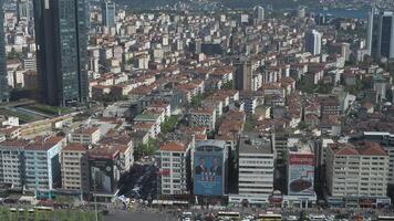 turkey istanbul 12 june 2023. financial and residential buildings in sisli video