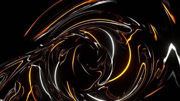 Orange and White Tunnel of Colored Neons Background VJ Loop video