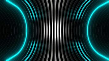 Cyan and Pink Neon Oval Side Tunnel Background VJ Loop video