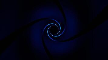Blue Reverse Spiral Neon Tunnel Background VJ Loop video