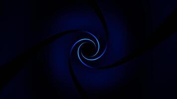 Blue Reverse Spiral Neon Tunnel Background VJ Loop video