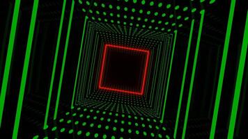 Green and Red and Black Psychedelic Bright Tunnel Background VJ Loop video