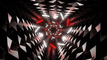 White and Red Bright Triangular with Spiral Background VJ Loop video