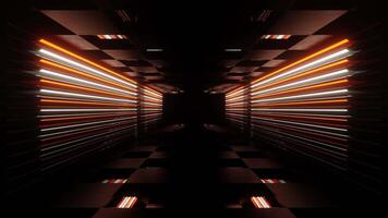 Orange and White Neon Stroboscope Room Background VJ Loop video