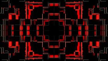 Red and Light Yellow Square Strobe Background VJ Loop video
