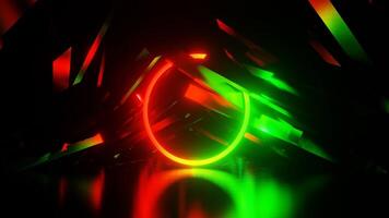 Green and Red Abstract Environment Background VJ Loop video