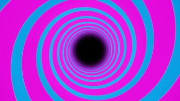 Cyan and Pink Hypnotic Spiral Tunnel Background VJ Loop video
