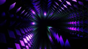 Purple and Turquoise Circular Descent Background VJ Loop video