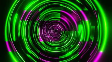 Green and Pink Floating Circles Background VJ Loop video