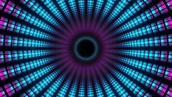 Pink and Cyan Inside Sci-Fi Pipe Background VJ Loop video