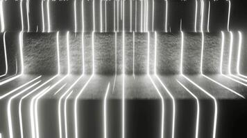 White Neon Glow Rungs Background VJ Loop video