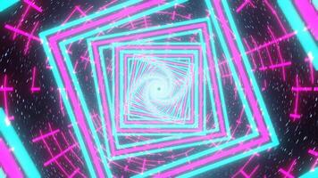 Colored Option 4 Space Neon Tavel Background Loop Animation video