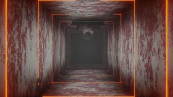 Bloody Circular Saw Tunnel Background VJ Loop Animation video