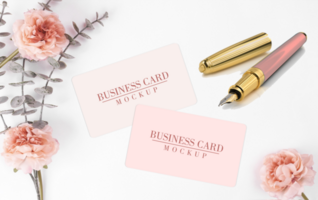 Elegant Business Card Mock-up psd