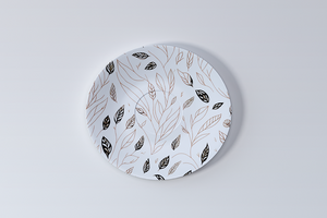 3d render ceramic plate mockup template top view, realistic Ceramic plate design template for mockup. psd