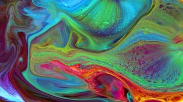 Abstract Colorful Color Ink Liquid Explode Diffusion Pshychedelic Paint Blast Movement. video