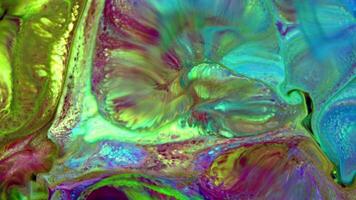 Abstract Colorful Color Ink Liquid Explode Diffusion Pshychedelic Paint Blast Movement. video