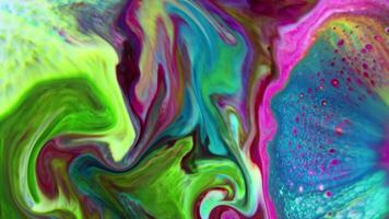 le liquide d'encre de couleur colorée abstraite explose le mouvement de souffle de peinture psychédélique de diffusion. video