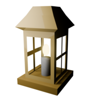 3D Islamic Lantern Illustration png