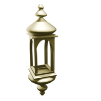 3d islamico lanterna illustrazione png