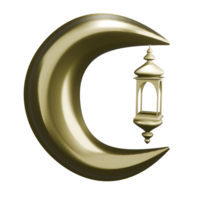 3D-Illustration der islamischen Laterne png